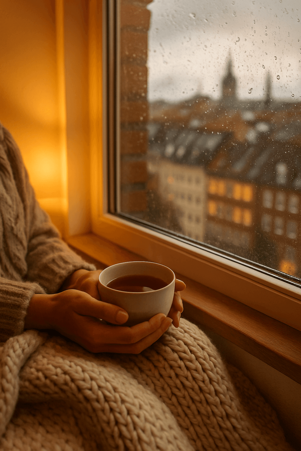 Gemütliches, frisch gestrichenes Wohnzimmer