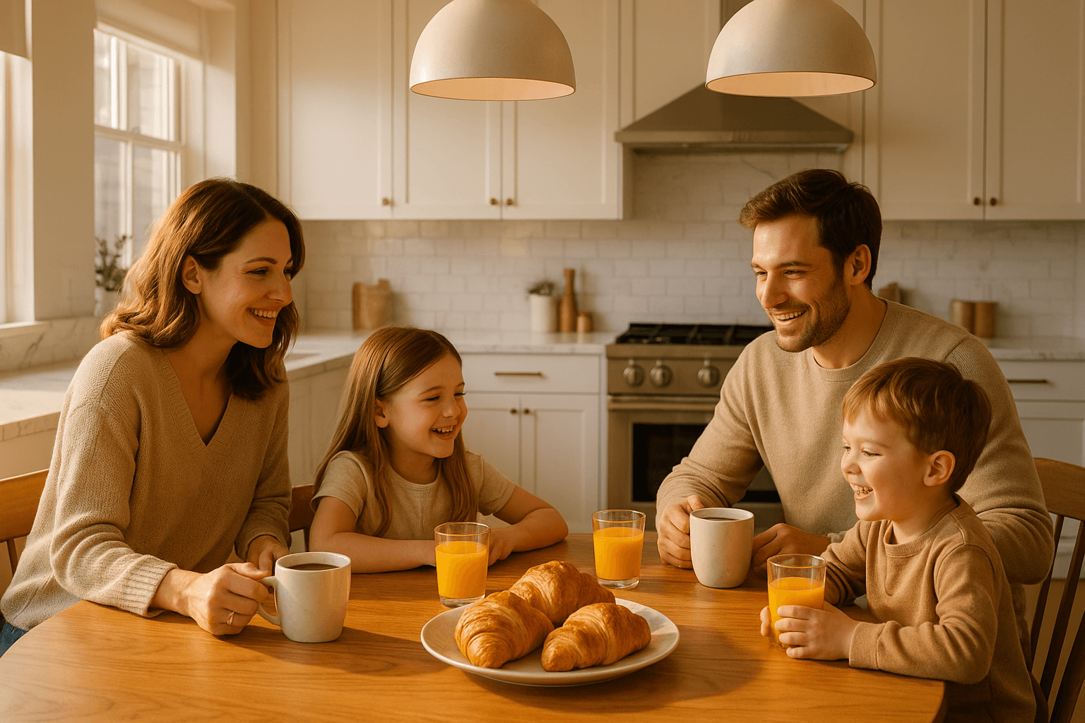 Küche und Wohnbereich mit belastbarem Bodenaufbau